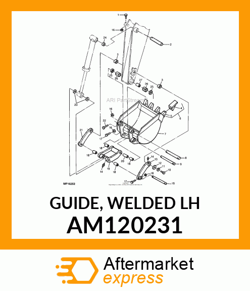 GUIDE, WELDED LH AM120231