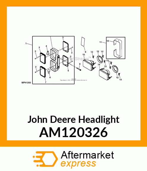 HEADLIGHT, LH (E.E.C.) AM120326