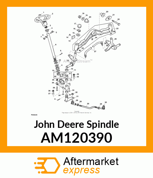 SPINDLE, WELDED RH AM120390