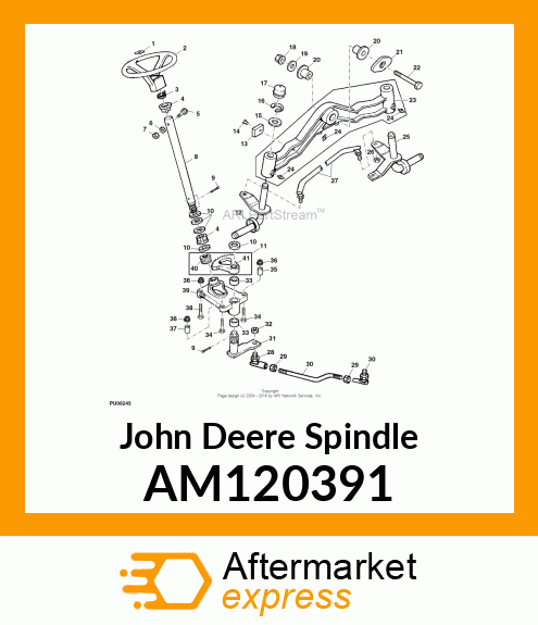SPINDLE, WELDED LH # AM120391