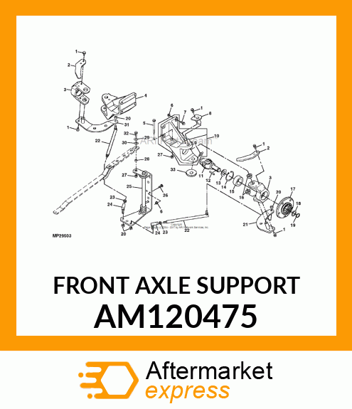 Front Axle Support AM120475