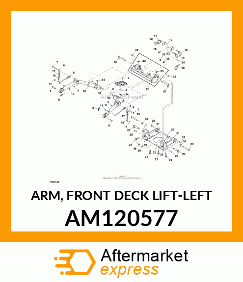 ARM, FRONT DECK LIFT AM120577