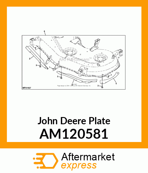 PLATE, PLATE, WELDED LH LEAF BAFFLE AM120581