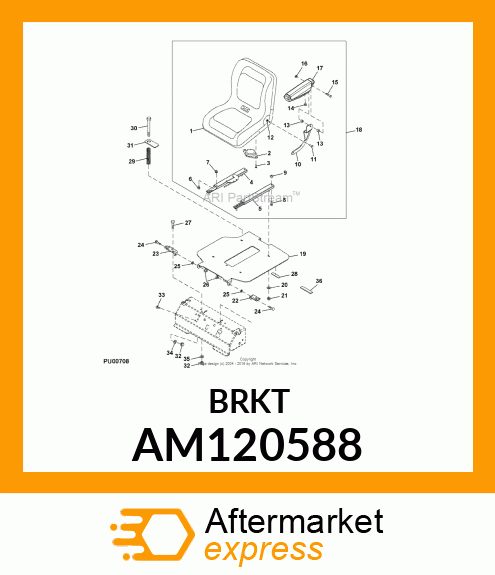 BRACKET, ARMREST Z AM120588