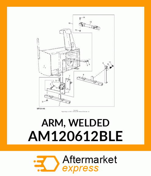 ARM, WELDED AM120612BLE