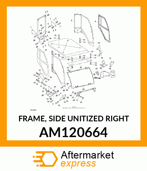 FRAME, SIDE UNITIZED RIGHT AM120664