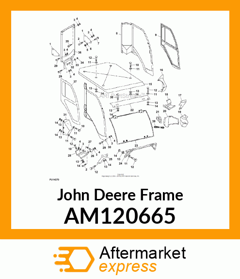FRAME, SIDE UNITIZED RIGHT AM120665