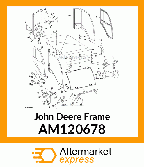 FRAME, RIGHT UNITIZED SIDE AM120678