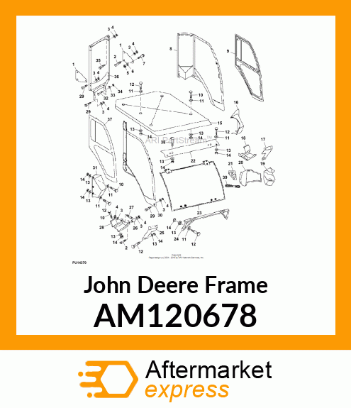 FRAME, RIGHT UNITIZED SIDE AM120678