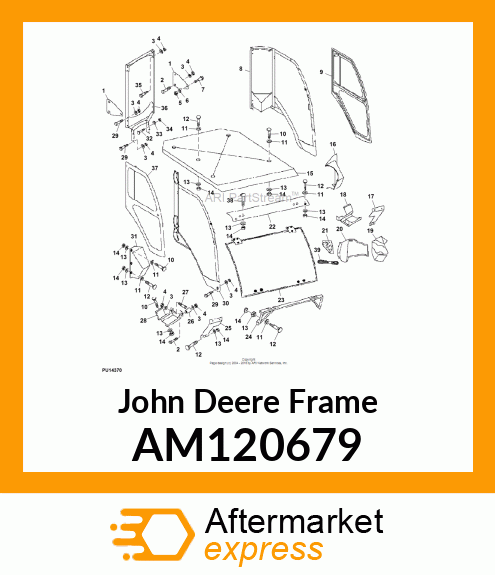 FRAME, LEFT UNITIZED SIDE AM120679