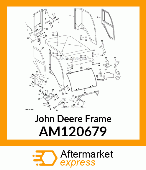 FRAME, LEFT UNITIZED SIDE AM120679