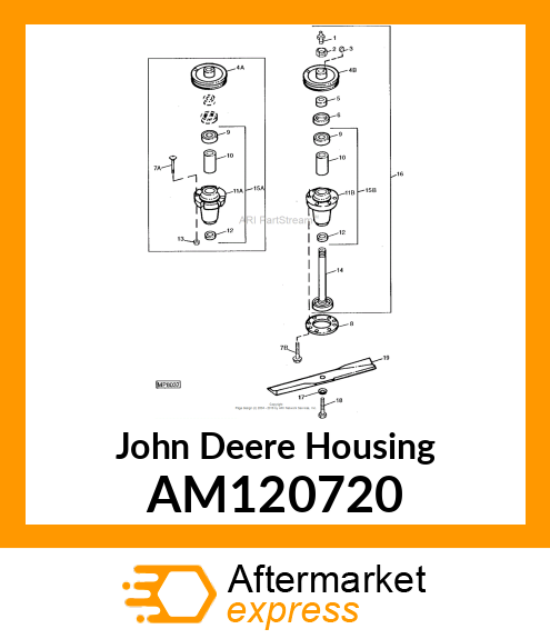 HOUSING, SPINDLE ASSY. AM120720