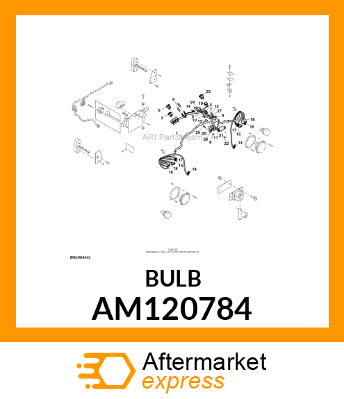 LIGHT, INDICATOR (GREEN) AM120784