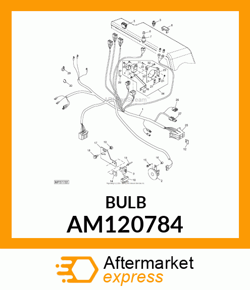 LIGHT, INDICATOR (GREEN) AM120784