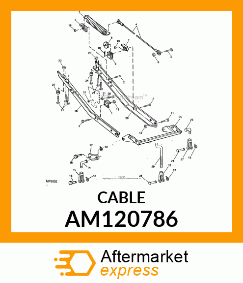 CABLE, SPRING ASSIST AM120786