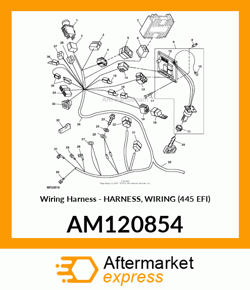 Wiring Harness - HARNESS, WIRING (445 EFI) AM120854