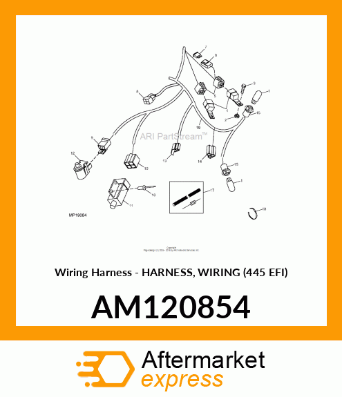 Wiring Harness - HARNESS, WIRING (445 EFI) AM120854