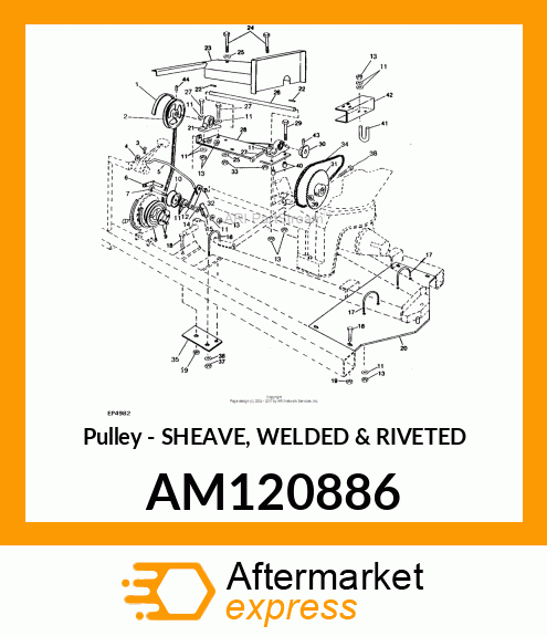 Pulley - SHEAVE, WELDED & RIVETED AM120886