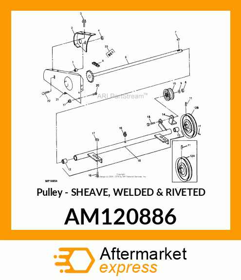 Pulley - SHEAVE, WELDED & RIVETED AM120886