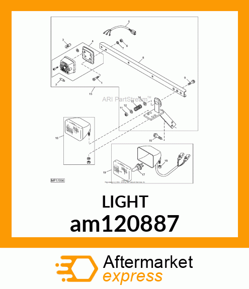 HEADLIGHT, HEADLIGHT CAB am120887