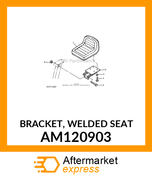 BRACKET, WELDED SEAT AM120903