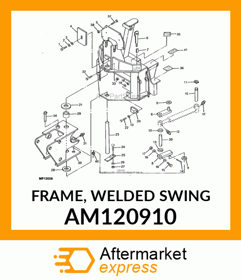 FRAME, WELDED SWING AM120910
