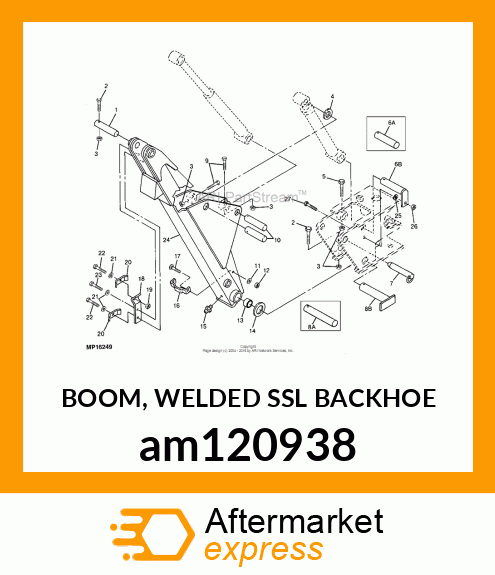 BOOM, WELDED SSL BACKHOE am120938