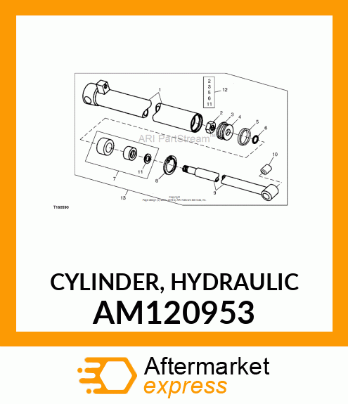 CYLINDER, HYDRAULIC AM120953