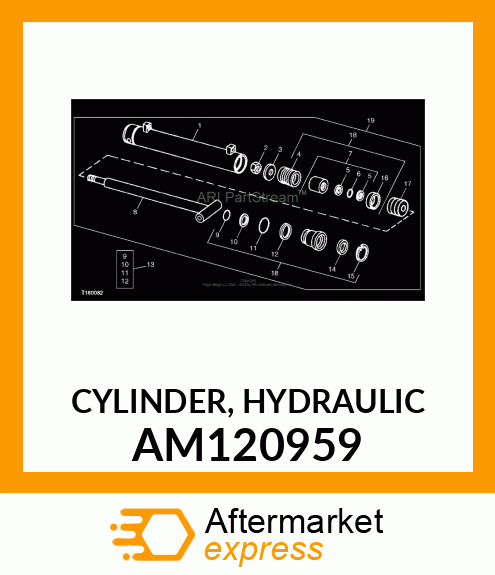 CYLINDER, HYDRAULIC AM120959