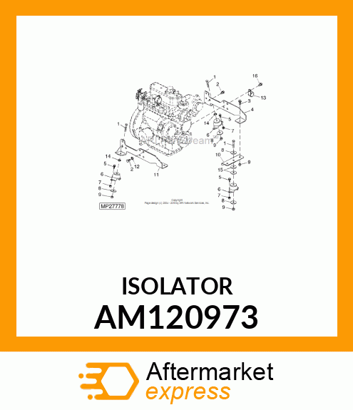 ISOLATOR, ENGINE AM120973