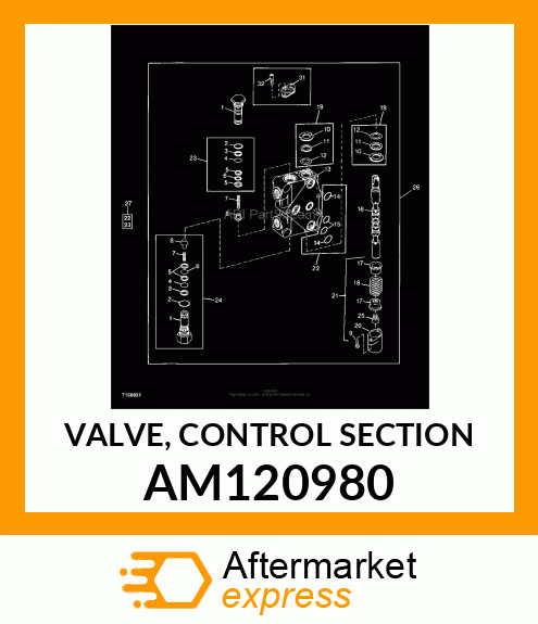 VALVE, CONTROL SECTION AM120980