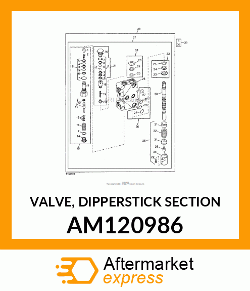 VALVE, DIPPERSTICK SECTION AM120986