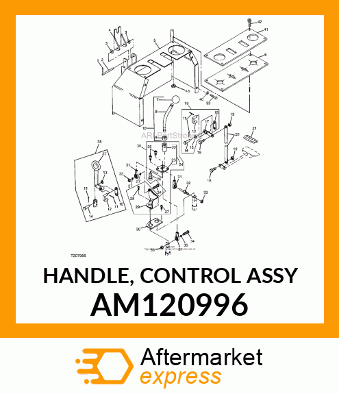 HANDLE, CONTROL ASSY AM120996