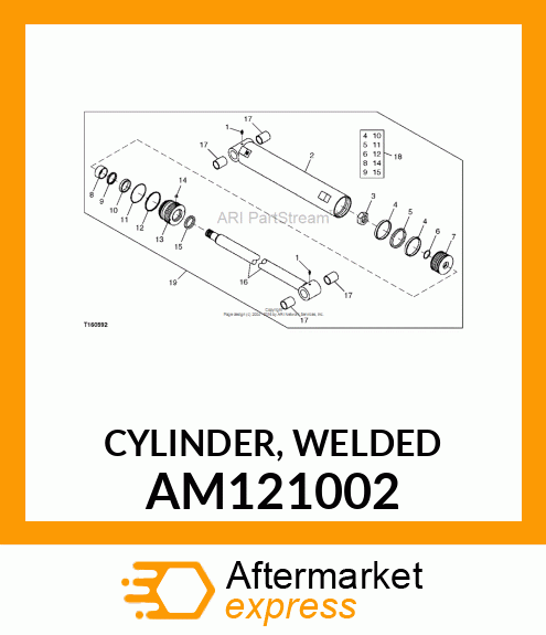 CYLINDER, WELDED AM121002