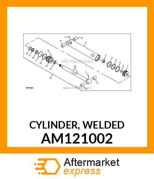 CYLINDER, WELDED AM121002