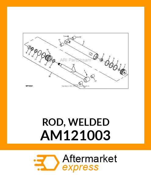 ROD, WELDED AM121003