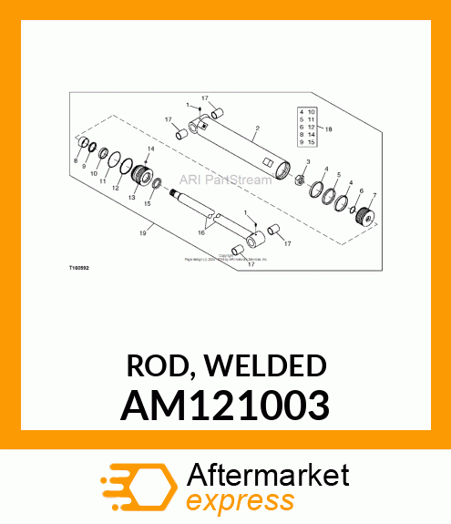 ROD, WELDED AM121003