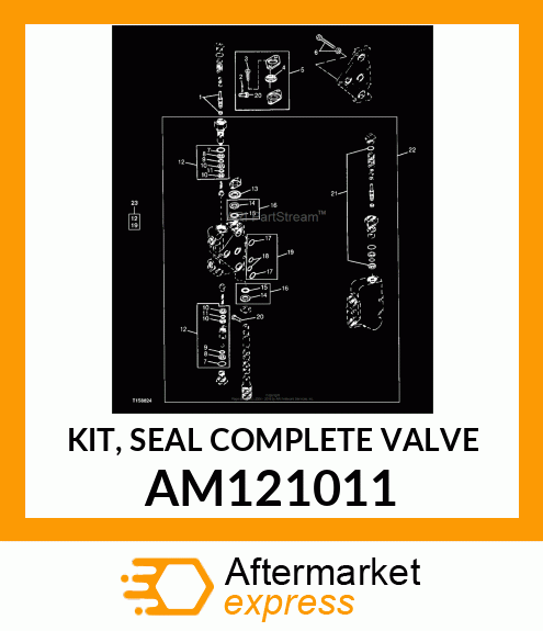 KIT, SEAL COMPLETE VALVE AM121011