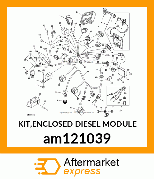 KIT,ENCLOSED DIESEL MODULE am121039