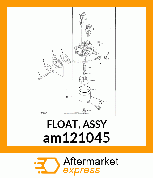 FLOAT, ASSY am121045