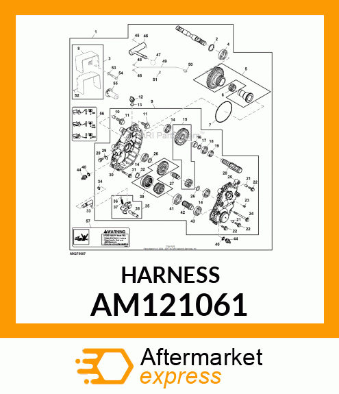 HARNESS, REAR PTO OPTION AM121061