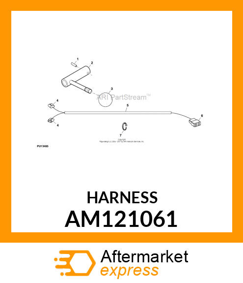 HARNESS, REAR PTO OPTION AM121061