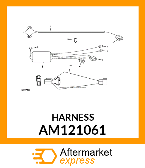 HARNESS, REAR PTO OPTION AM121061