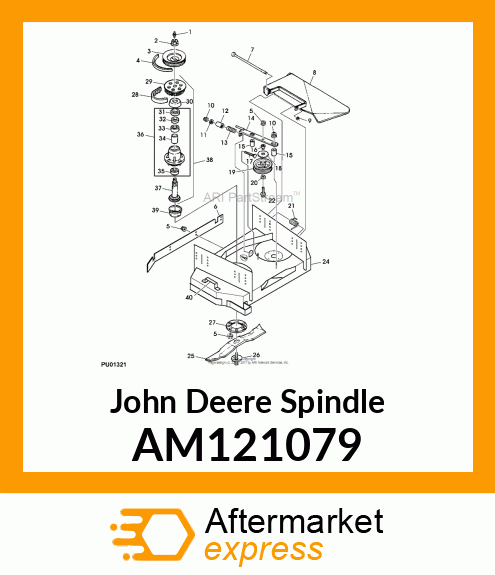 SPINDLE, ASSY AM121079