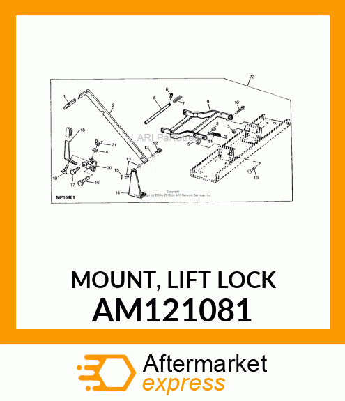 MOUNT, LIFT LOCK AM121081