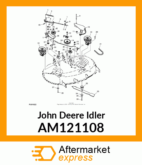 IDLER, 4.50 FLAT AM121108