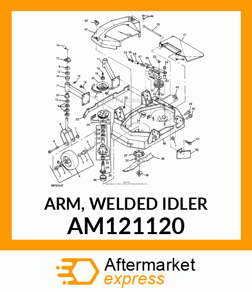 ARM, WELDED IDLER AM121120