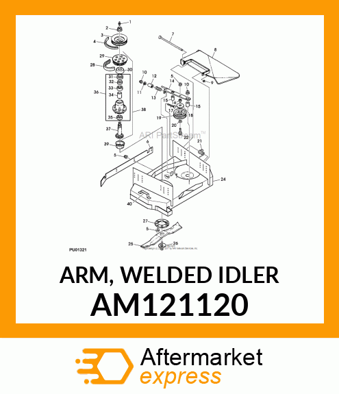 ARM, WELDED IDLER AM121120