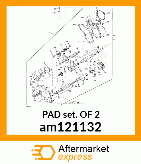 KIT, BRAKE PAD am121132