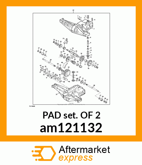 KIT, BRAKE PAD am121132